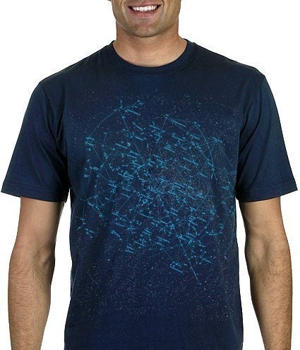 Constellation Tshirt Astronomy Tee MENS Shirt