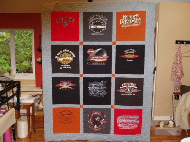 Motor Cycle Tee-Shirt quilt FOR SALE