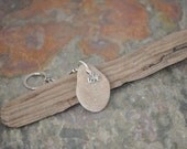Stone and Charm Keychain