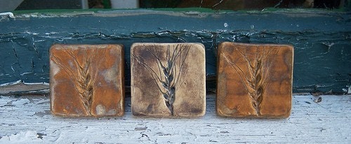 Tiny Wheat Tiles-Set of 3-Ready to Ship