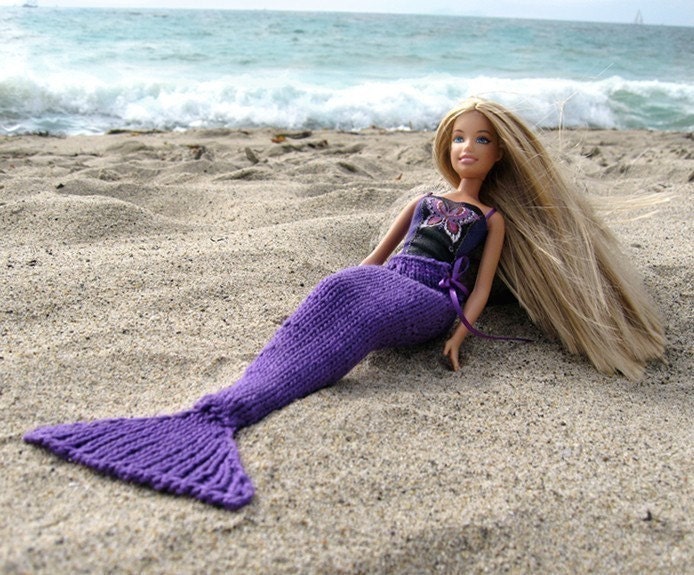 Pattern, Knit Mermaid Tail for Dolls