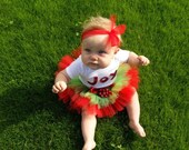 DOUBLE LAYER TUTU. Holiday photos, Christmas tutus, Santa