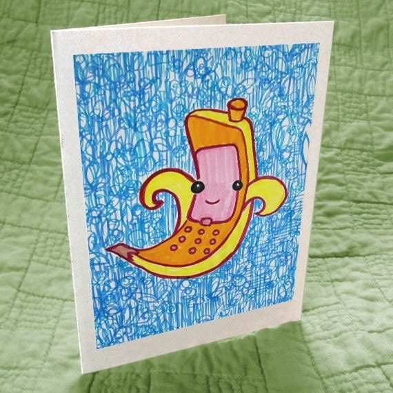 Banana Phone Greeting Card