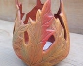 Maple Leaf Candle Holder