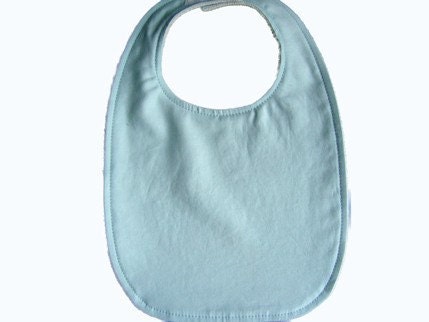 CLEARANCE -Organic Baby/Toddler Bib - Pale Aqua
