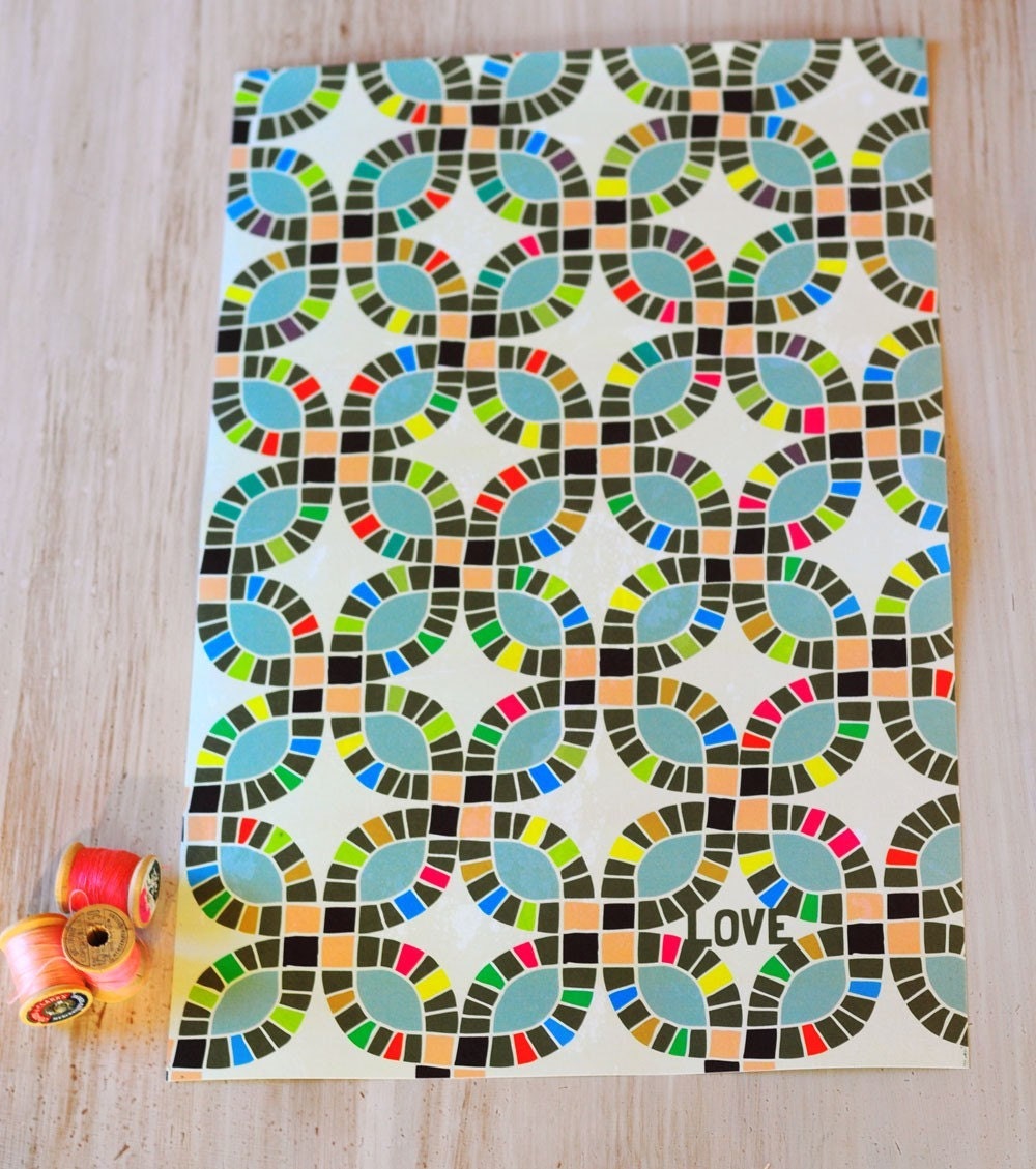 Folk Quilt Poster