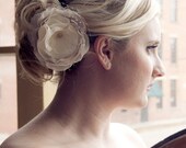Norah - Ivory and french net bloom
