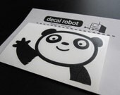 waving PANDA decal