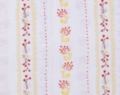 1 Fat Quarter of OOP West Hill by Heather Ross - Floral Stripe in Cornsilk