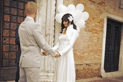 Carina Wedding Bolero - Long Sleeved Ivory Silk Vintage Inspired Bridal Shrug