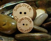ONE custom wood button or sample from Remember Wynn