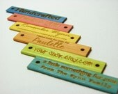 Bamboo hang tags - multicolor