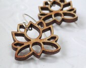 Lotus Earrings in Bamboo