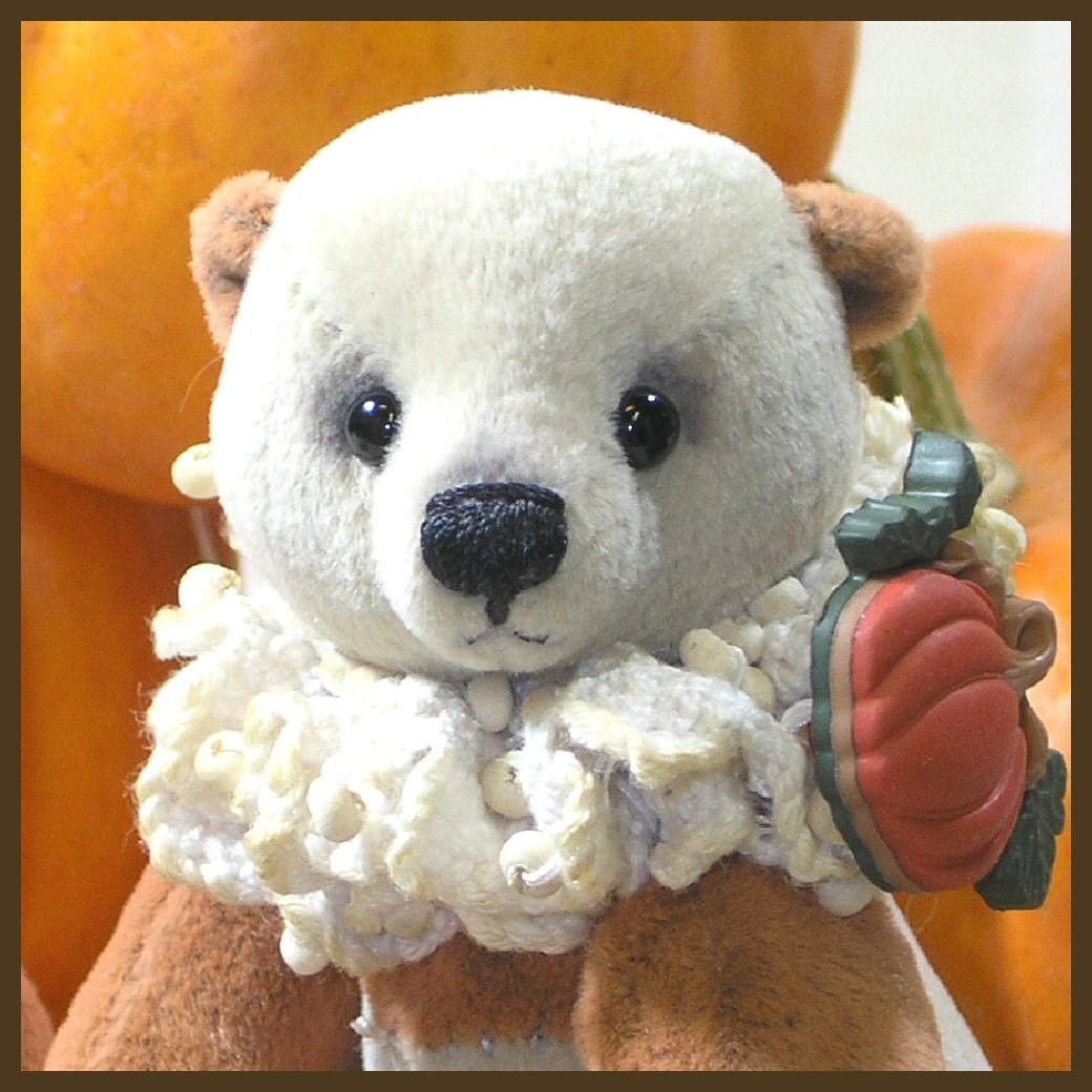 Pumpkin Pie Miniature Artist Bear Making epattern by Nancy Tillberg of Kran-Beary's