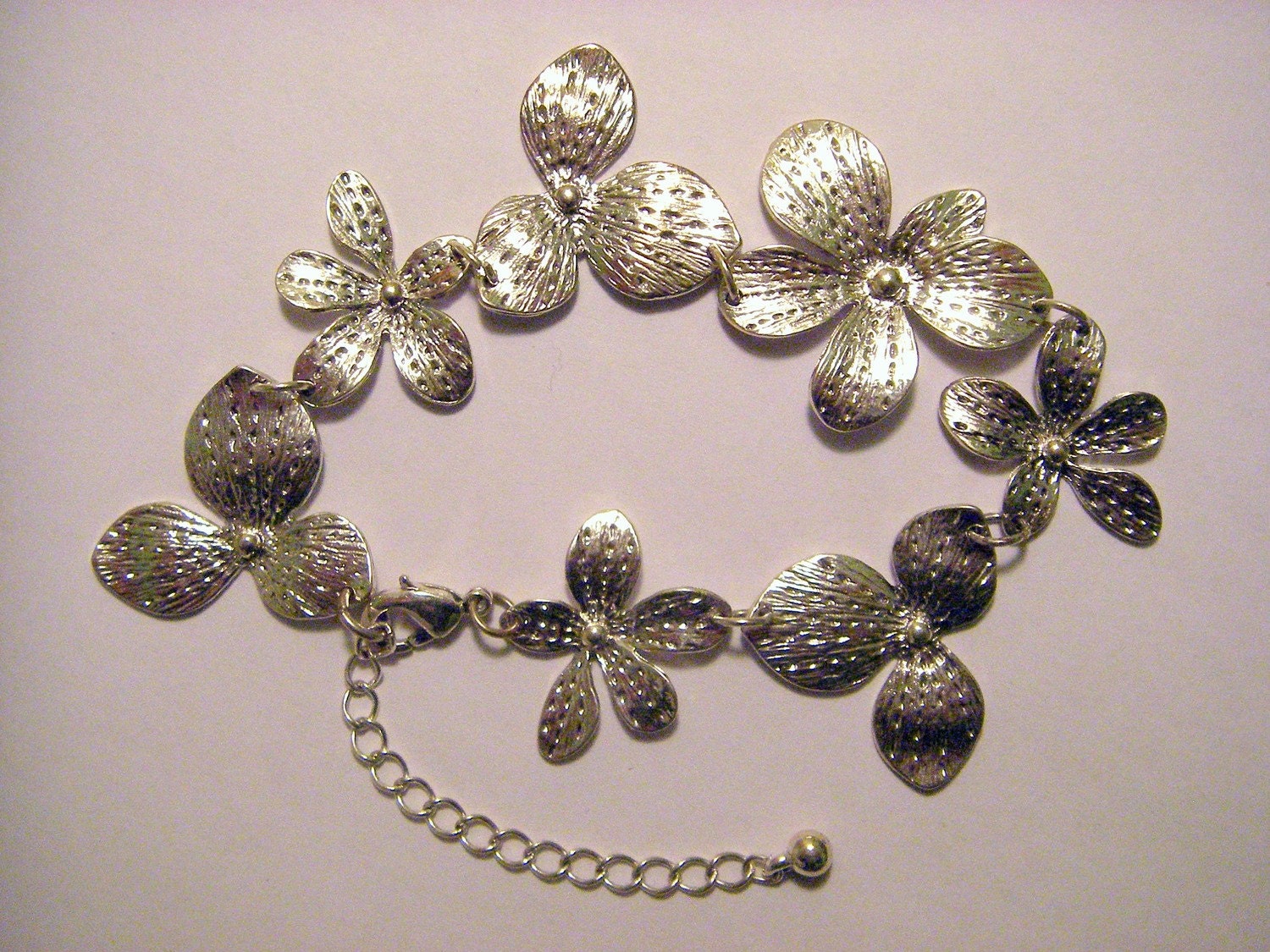 Silver Flower Bracelet