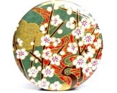 Buy 3 Get The 4th Free - Cherry Orchard Pocket Mirror  - Japanese chiyogami mirror and gift bag