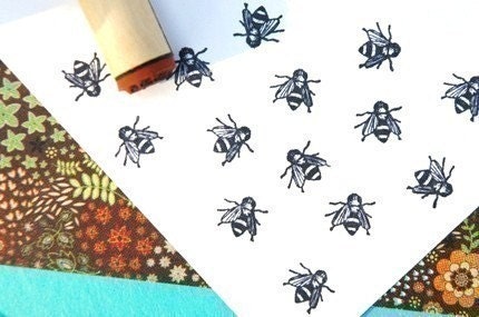 Bee Rubber Stamp