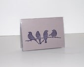 Card Case / Mini Wallet - Birds on a Wire