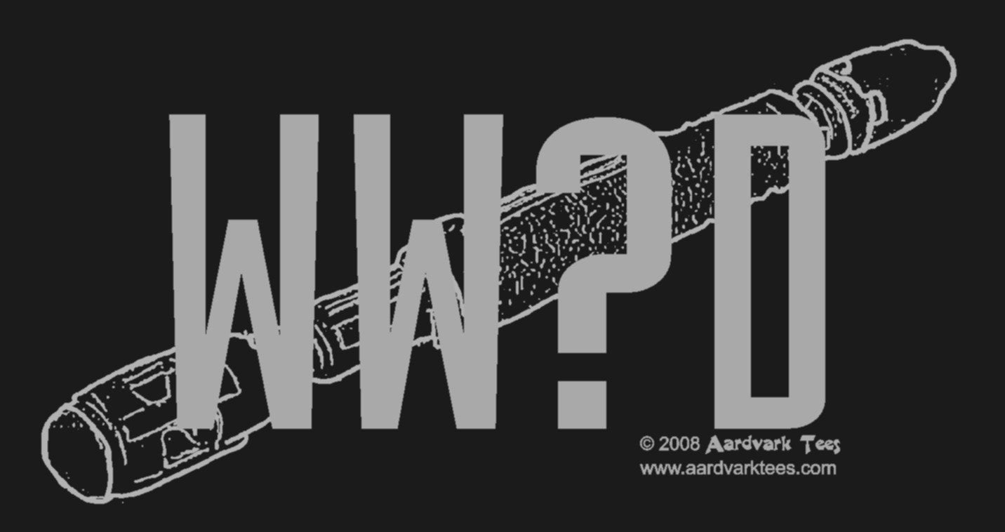 WW  D t-shirt. What Would Who Do  (The question mark isn't allowed by Etsy)