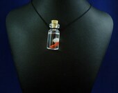 Blue Eye Specimen Jar Necklace - Handmade Science Inspired Jewelry