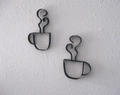 Coffee Cups Metal Wall Decor
