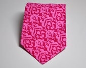 Necktie Magenta Pink Damask Me and Matilda Everyday Neck Tie for Men or Boys