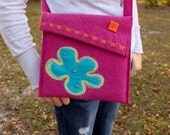 Pretty Pink Wool Handbag purse