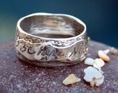Artisian Handcrafted Sterling "Be Here Now" Ring