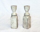 Shabby Chic Baluster Candlesticks