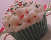 Two Soy Wax Cupcake Candles..Sugar Cookie Scented