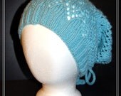 Ice Princess - Drawstring Hat/Neck warmer combo (Lace)
