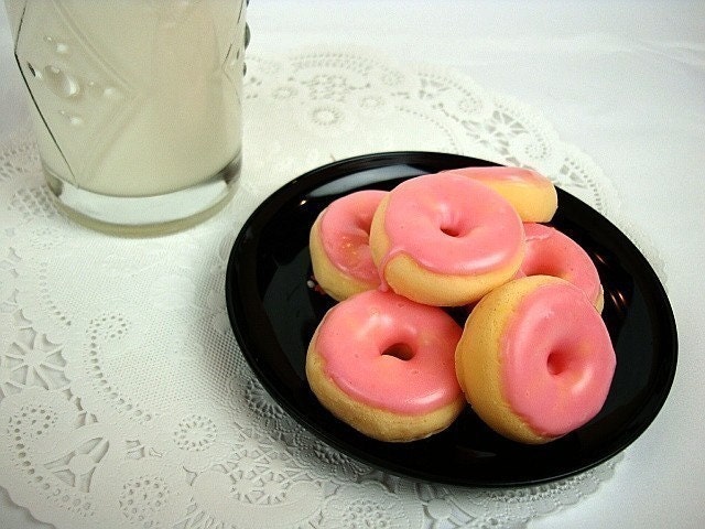 Half Dozen - Pink Frosted - Mini Donut Soap 6-pack