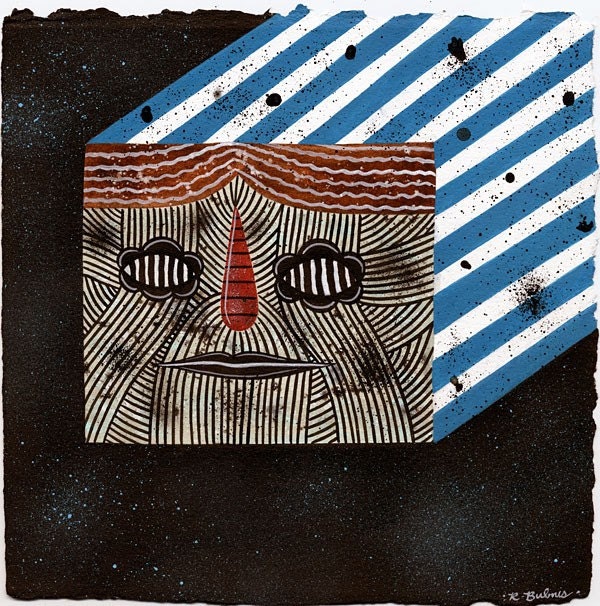 See The Stars 2 original acrylic & ink painting