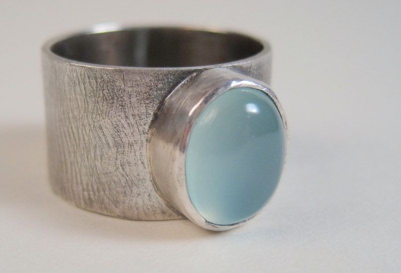 The Blue Spot Sterling Silver Ring