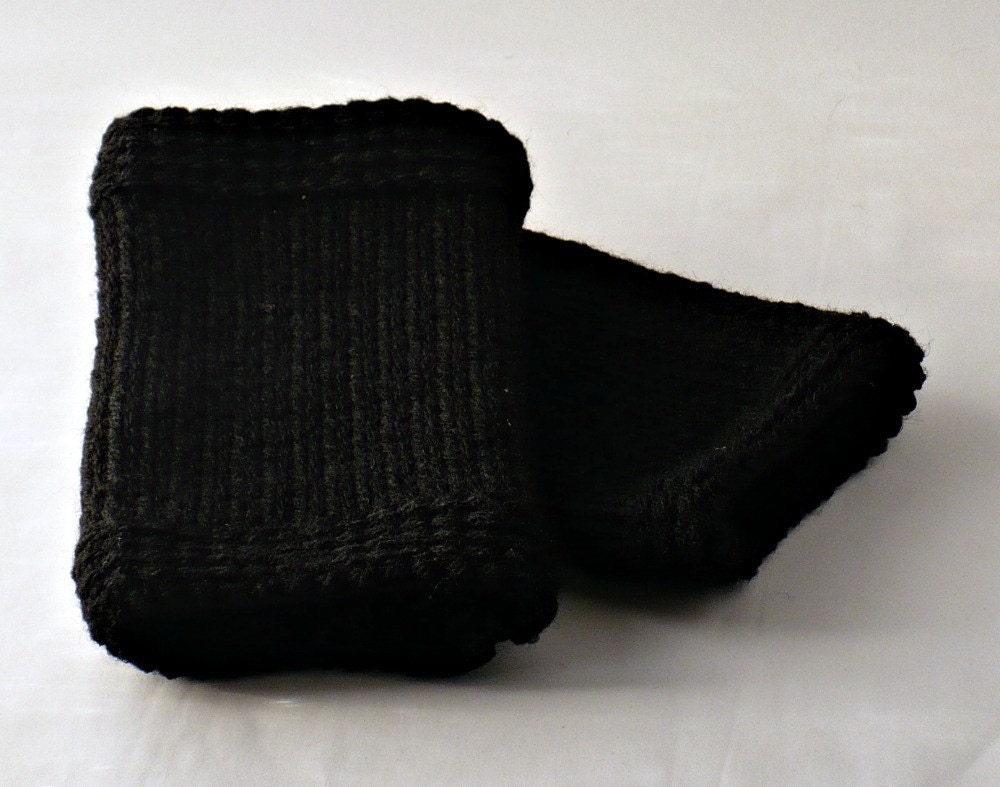 Mens Fingerless Gloves Black Gauntlets