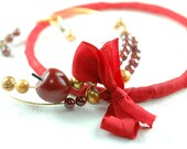 Temptation - Eco friendly, bold red bracelet set
