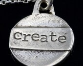CREATE pendant necklace in fine silver