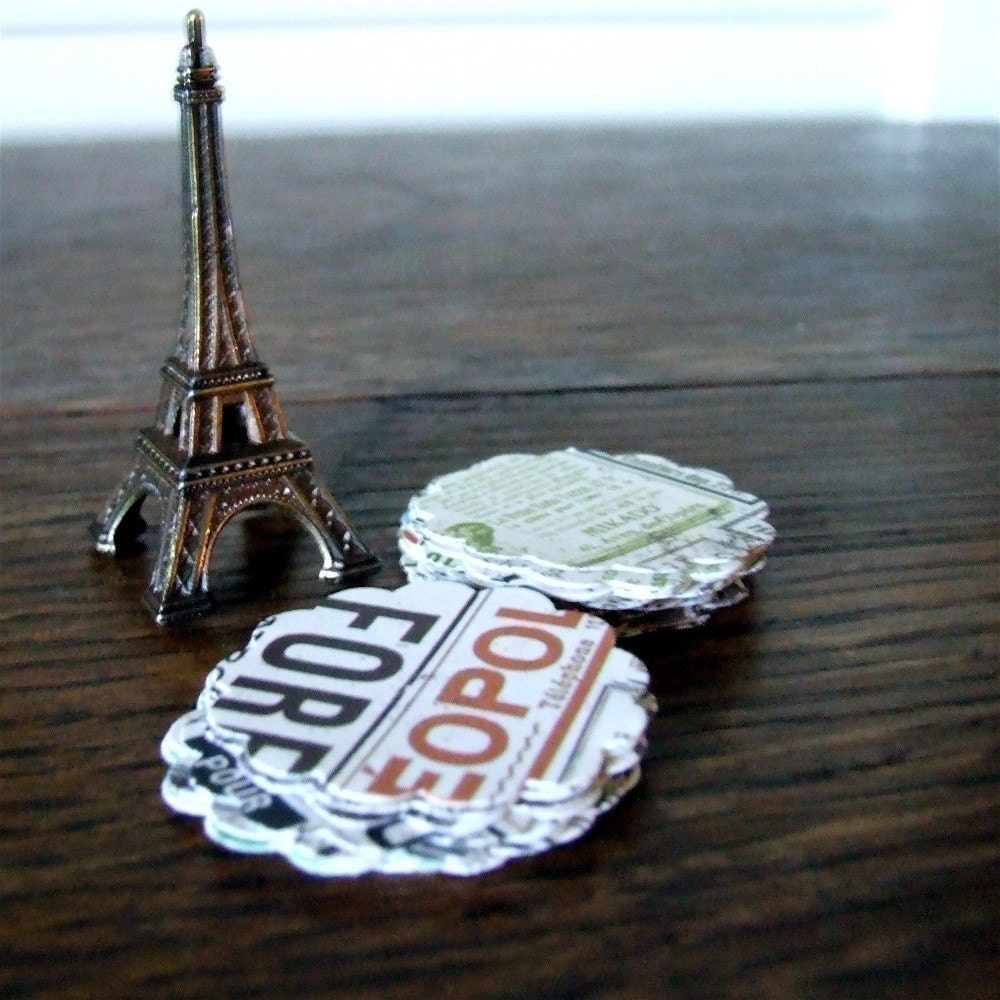 Parisian Market Stickers - French Inspired handmade stickers