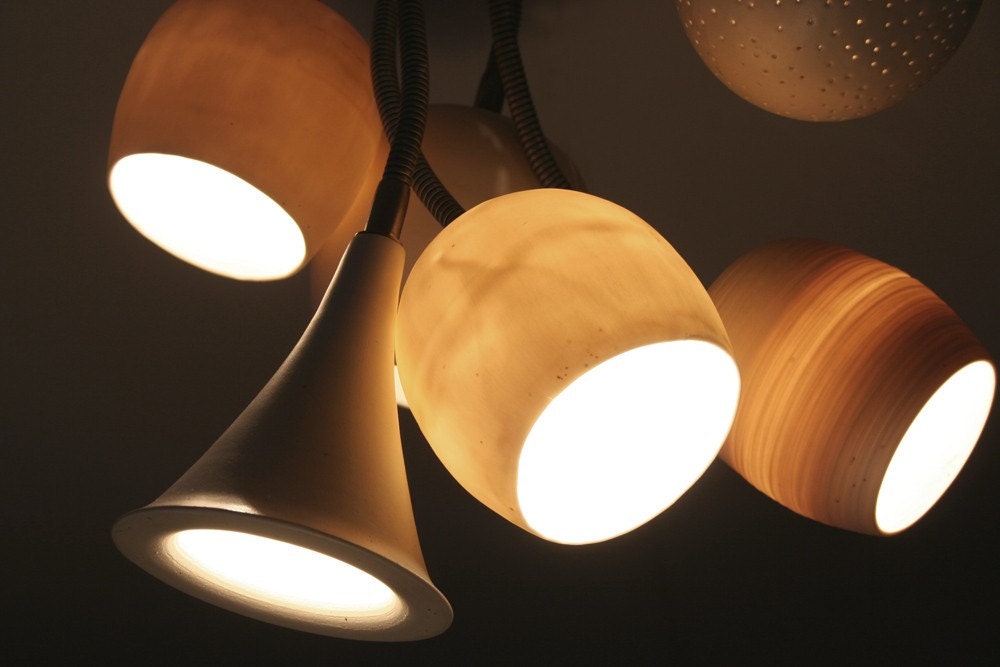 Claylight Bouquet no. 1: Chandelier Lighting - 32% Off till June 3rd