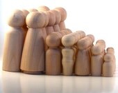 Five Large Families of Seven - Paint Your Own Wood Dolls