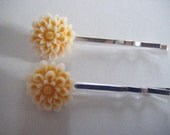 Flower hair grips
