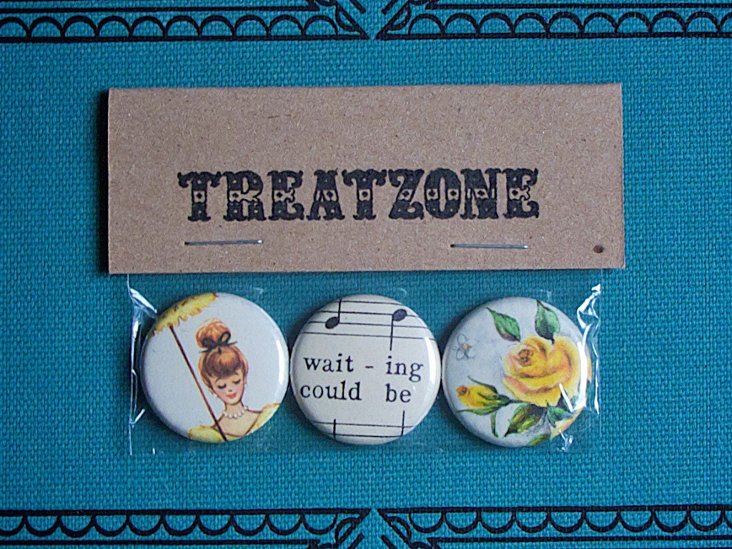Waiting, Could Be (pinback button set)