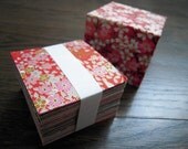 A Boxful of Japanese Hand-screened Chiyogami/Yuzen Paper---200 pieces