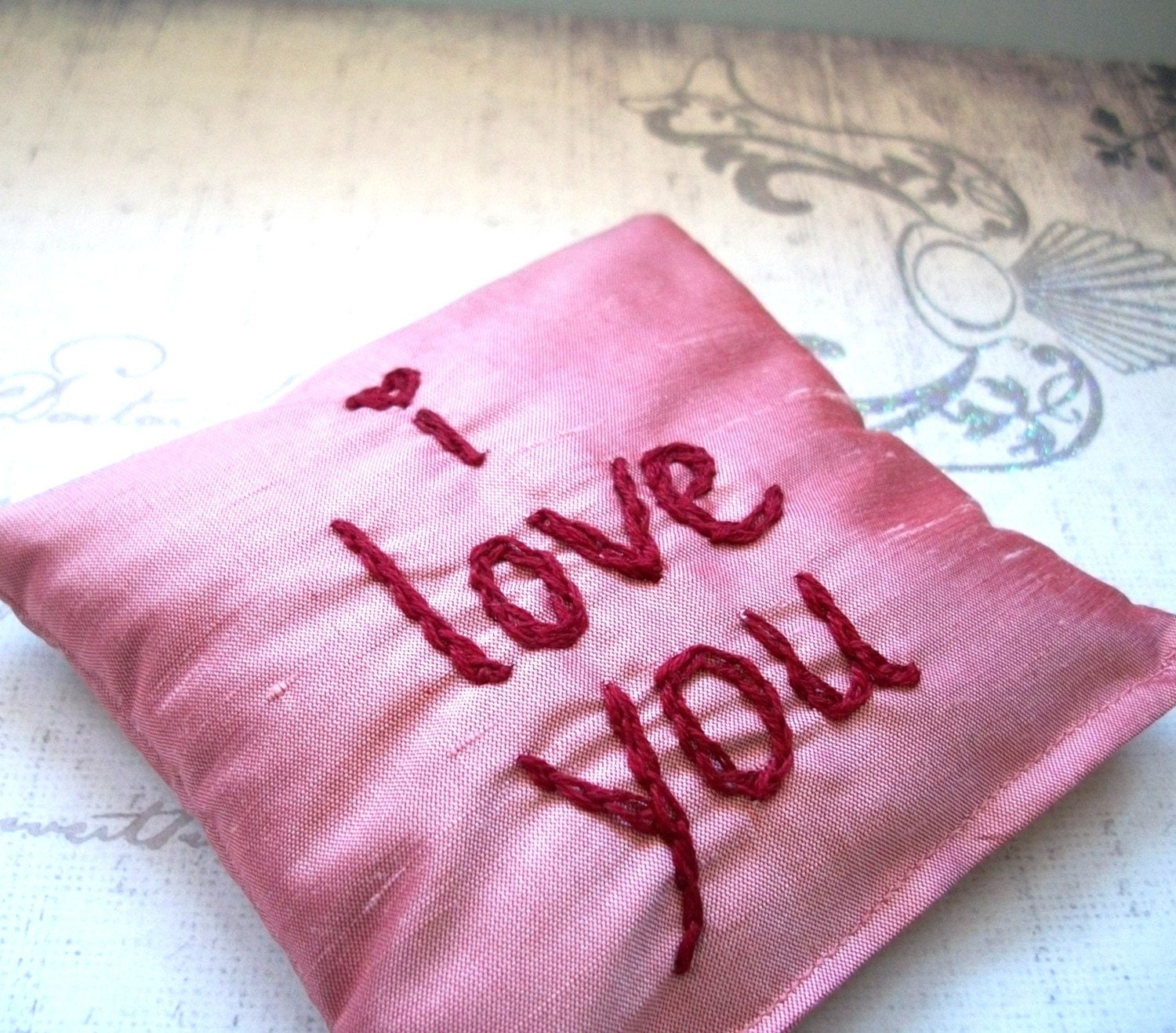 Lavender Sachet Hand Embroidered by Dolce Dreams