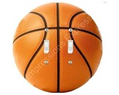 Orange Basketball Double Toggle Switch Plate Cover