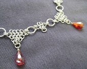 Chainmaille Renaissance Style Collar - Red