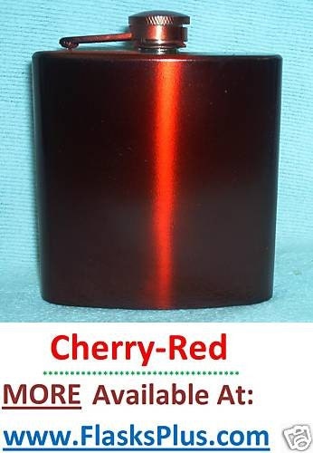 2 Pack of 6 Ounce Premium Full Color Whiskey Flasks Plus TWO FREE Flask Funnels and FREE Custom Lasering and In-Country Shipping