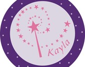 Personalized Melamine Plate - Wand Design