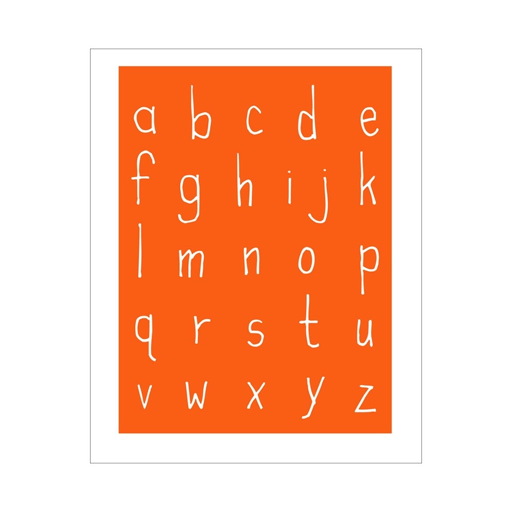 ABCs 8x10 print by Finny and Zook