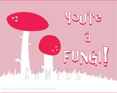 Valentines:  Mushroom "Fun Guy" Printable School Valentines